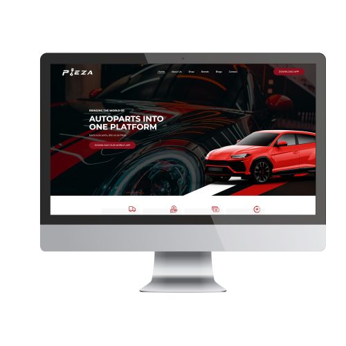 Pieza Mockup Website